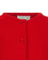 Julius Berger Cotton Cashmere Baby Girl Cardigan Red
