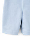Carriage Boutique light blue cotton shorts from a baby bobby suit featuring a clean tailored finish
