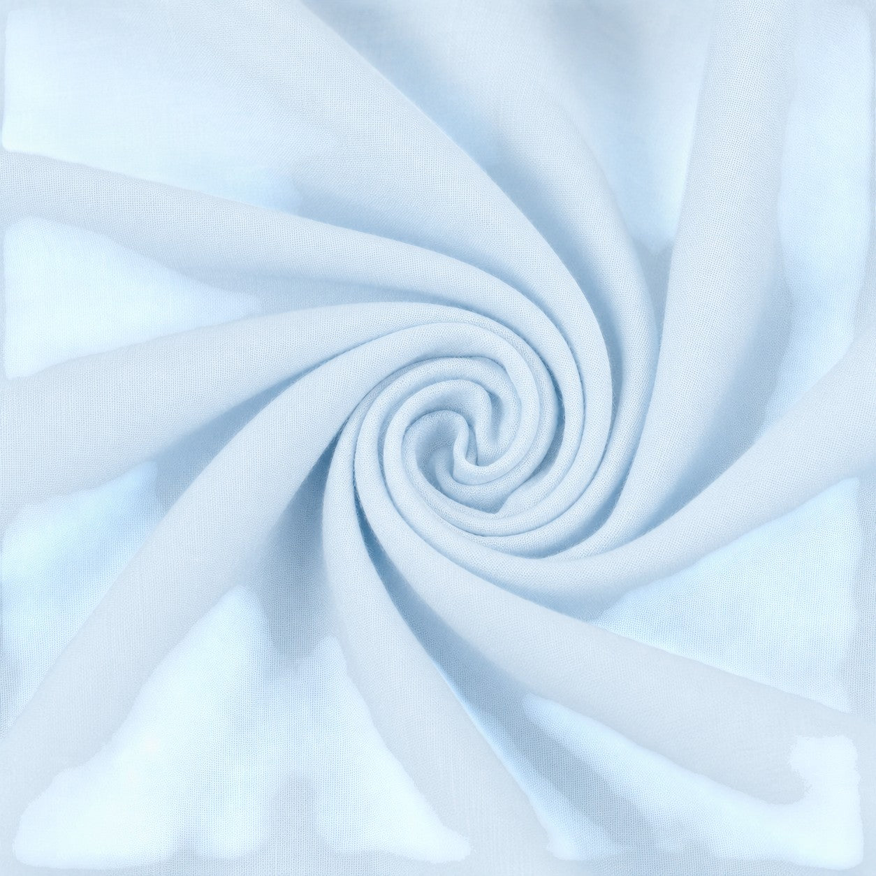 Carriage Boutique light blue fabric swatch for a classic baby boy romper with a soft cotton texture