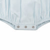 Carriage Boutique light blue cotton bubble romper with smocked sailboat detail and snap closures.