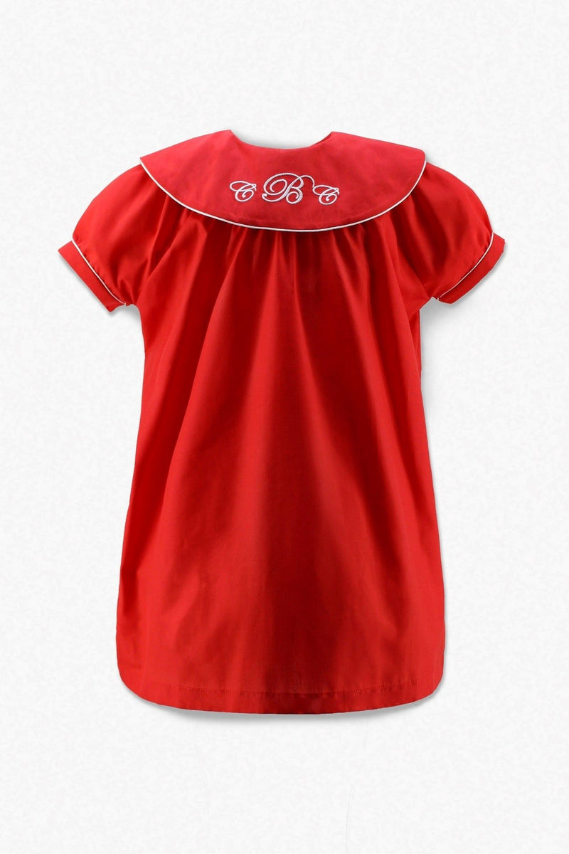 Carriage Boutique Mongramable Toddler Girl Short Sleeve Dress - Carriage Boutique