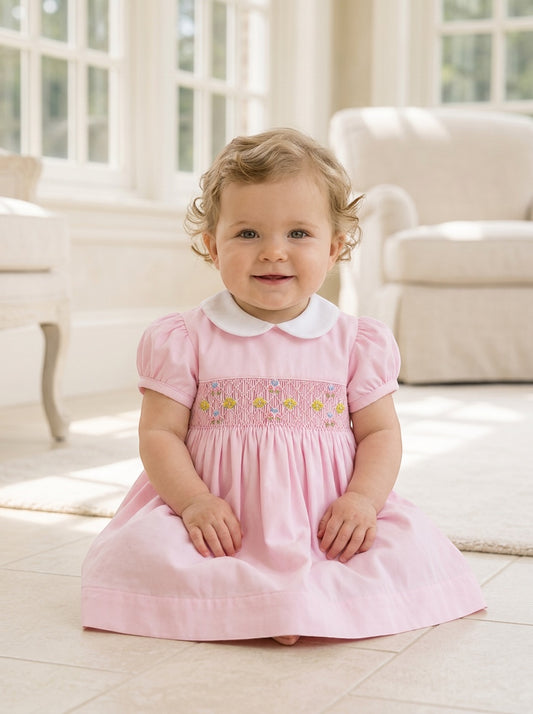 Baby Girl Picque Classic  Pink Dress Gift