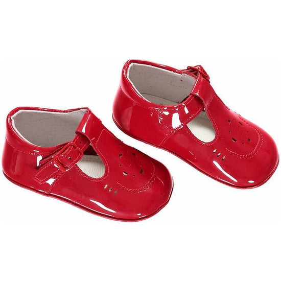 Carriage Boutique Red Soft Sole Baby Girl Shoes 2