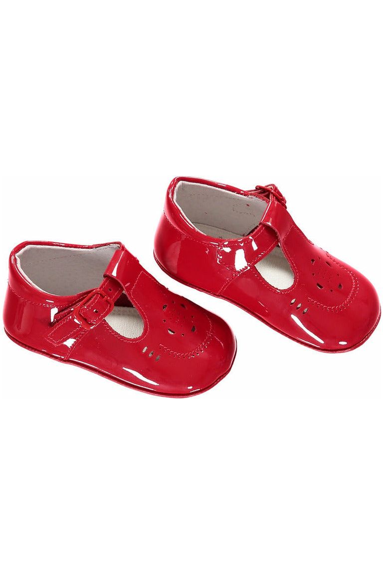 Carriage Boutique Red Soft Sole Baby Girl Shoes 2