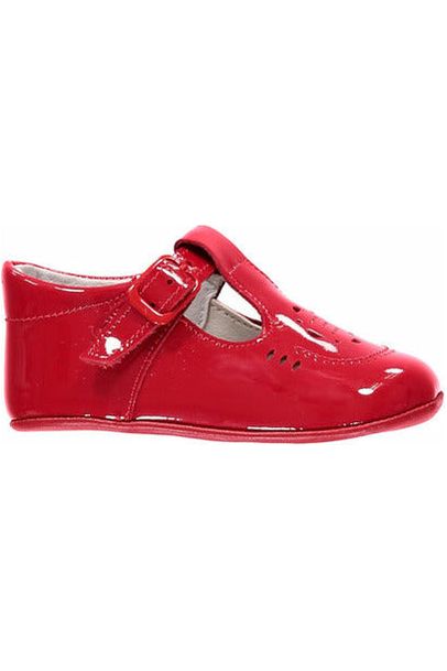 Carriage Boutique Red Soft Sole Baby Girl Shoes 3