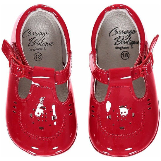 Carriage Boutique Red Soft Sole Baby Girl Shoes