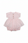 Rosebuds Print Baby Girl Dress with Attached Panty