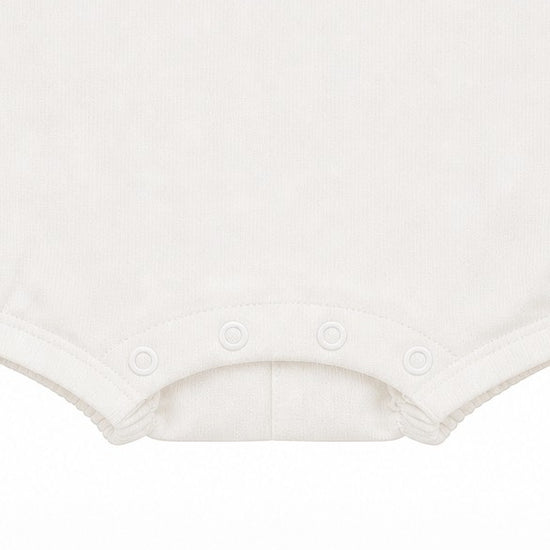 Carriage Boutique white sleeveless sailboat smocked bubble with snap closures. Soft fabric for baby.