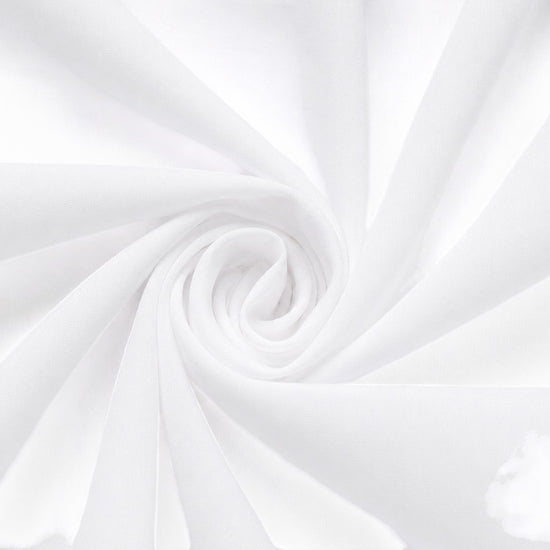 Carriage Boutique white cotton fabric swirl detail for christening dress