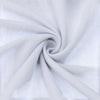 Carriage Boutique white cotton fabric swatch with a soft, breathable texture for baby clothing.