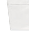 Carriage Boutique white ribbed newborn sleep sack fabric detail showing soft texture and stretch