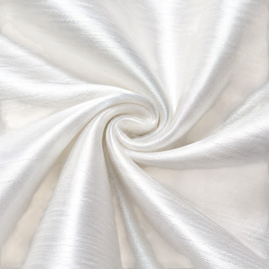 Carriage Boutique white silk fabric swirl detail for baby christening outfit