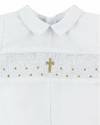 Baby Boy Christening & Baptism Hand Smocked Longall with Bonnet
