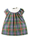 Monogrammable Baby Girl Plaid Dress – Multicolor Classic Toddler Outfit