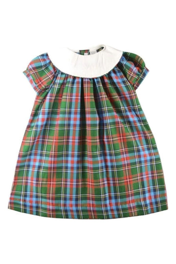 Monogrammable Baby Girl Plaid Dress – Multicolor Classic Toddler Outfit