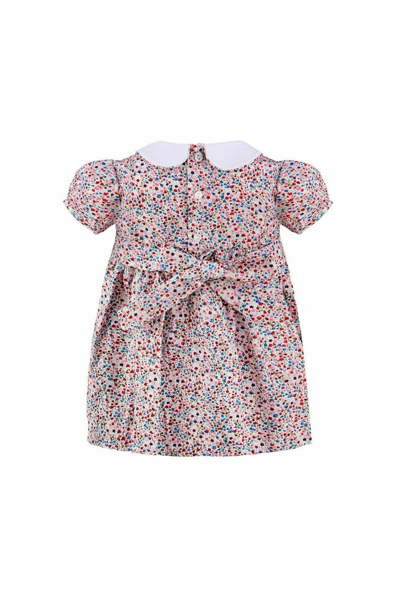 Hand Smocked Floral Toddler Girl Dress 2 - Carriage Boutique