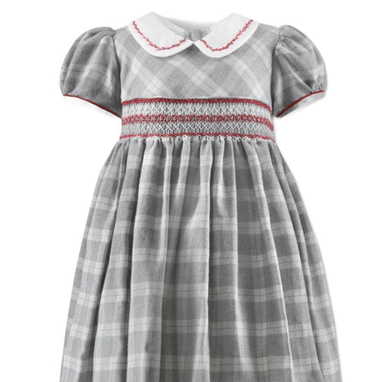 Heathered Plaid Toddler & Youth Girl Short Sleeve Dress - Carriage Boutique