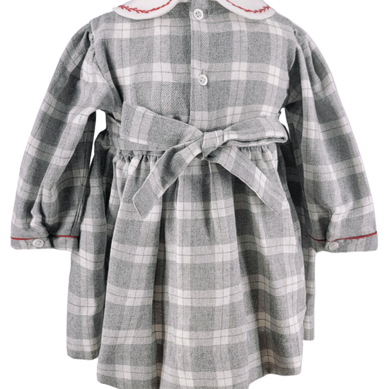 Heathered Plaid Long Sleeve Baby Girl Dress 2 - Imagewear