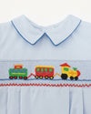Smocked Train Bubble Romper