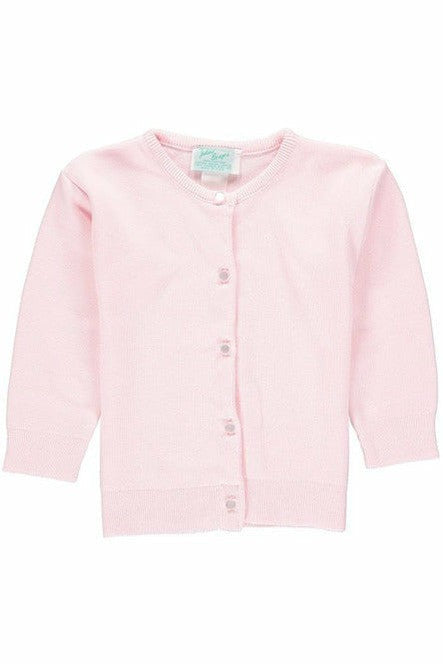 Julius Berger Cotton Cashmere Pink Baby Girl Cardigan 2 - Carriage Boutique