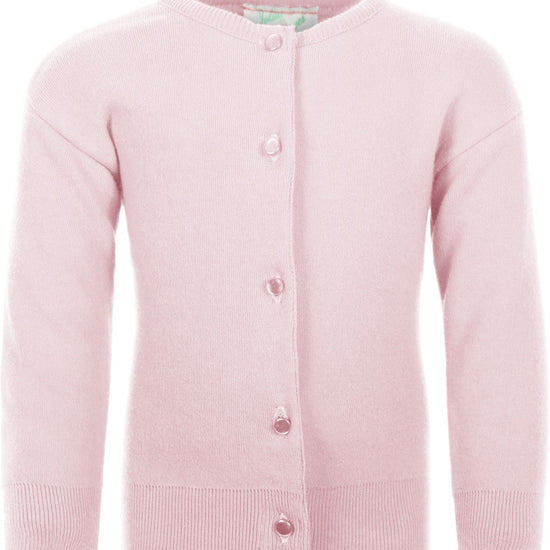 Julius Berger Cotton Cashmere Pink Baby Girl Cardigan - Carriage Boutique