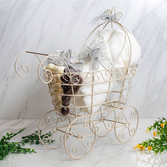 Mother & Baby Carriage Blanket Baby Boy Gift Basket - Carriage Boutique