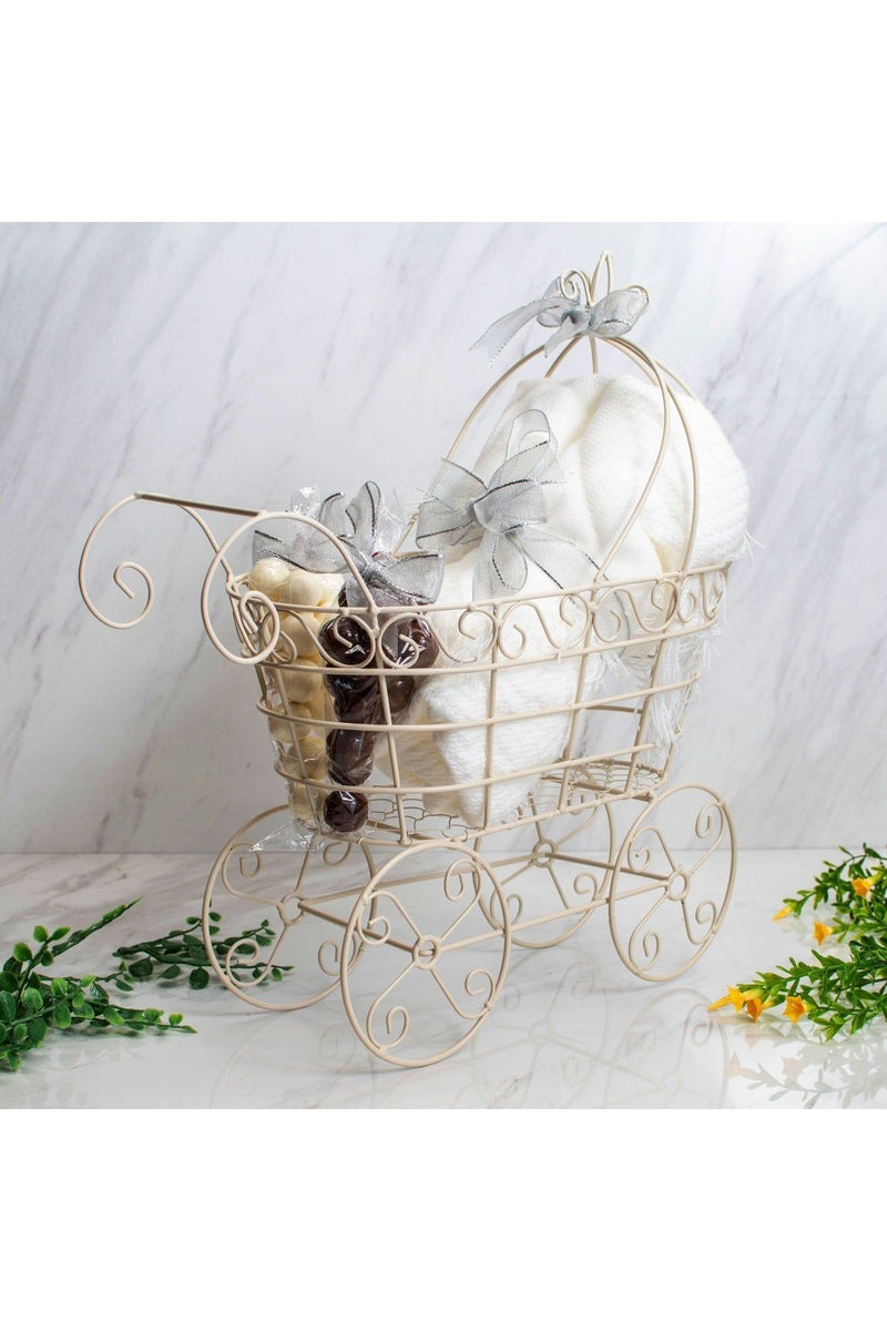 Mother & Baby Carriage Blanket Baby Boy Gift Basket - Carriage Boutique