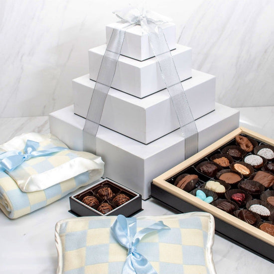 Mother & Newborn Baby Boy Gift Box - Carriage Boutique