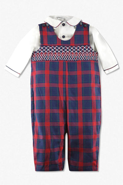 Navy Plaid Baby & Toddler Boy Bobby Suit - Carriage Boutique