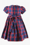 Navy Plaid Baby & Toddler Girl Short Sleeve Dress 2 - Carriage Boutique