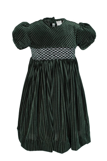 Pearl Party Velvet Baby & Toddler Short Sleeve Dress - Green Carriage Boutique Pearl Party Velvet Baby & Toddler Short Sleeve Dress - Green Carriage Boutique