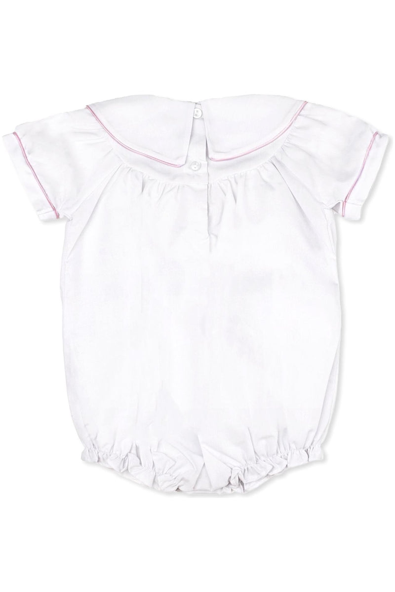 Personalized Classic Monogram Baby Girl Bubble Romper 4 - Carriage Boutique