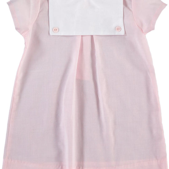 Personalized Classic Monogram Button Bib Baby Girl Dress 4 - Carriage Boutique