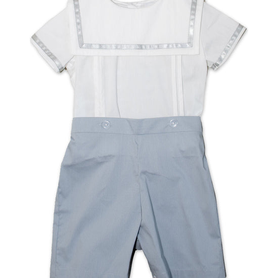 Personalized Gray Bobby Suit - Monogrammable