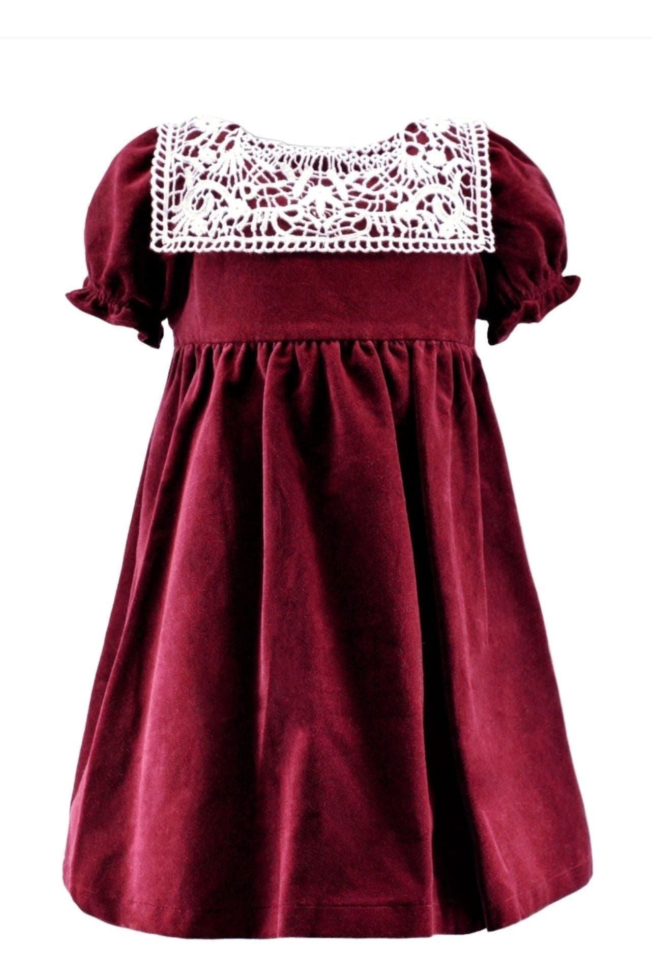 Red Velvet Short Sleeve Baby & Toddler Girl Dress - 24M Red Velvet Short Sleeve Baby & Toddler Girl Dress - 24M
