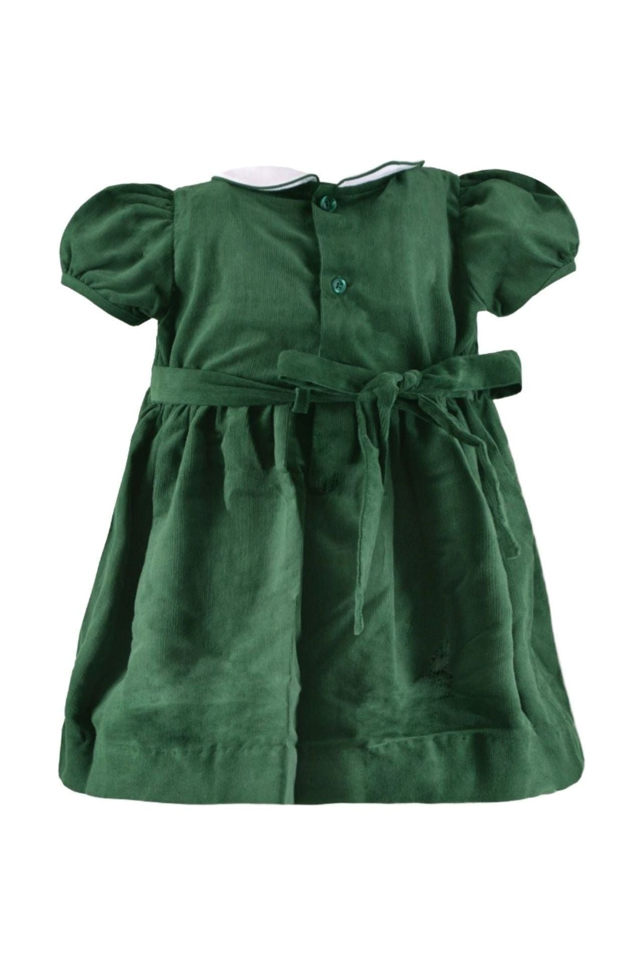 Smocked Christmas Trees Short Sleeve Baby & Toddler Girl Dress Carriage Boutique Smocked Christmas Trees Short Sleeve Baby & Toddler Girl Dress Carriage Boutique