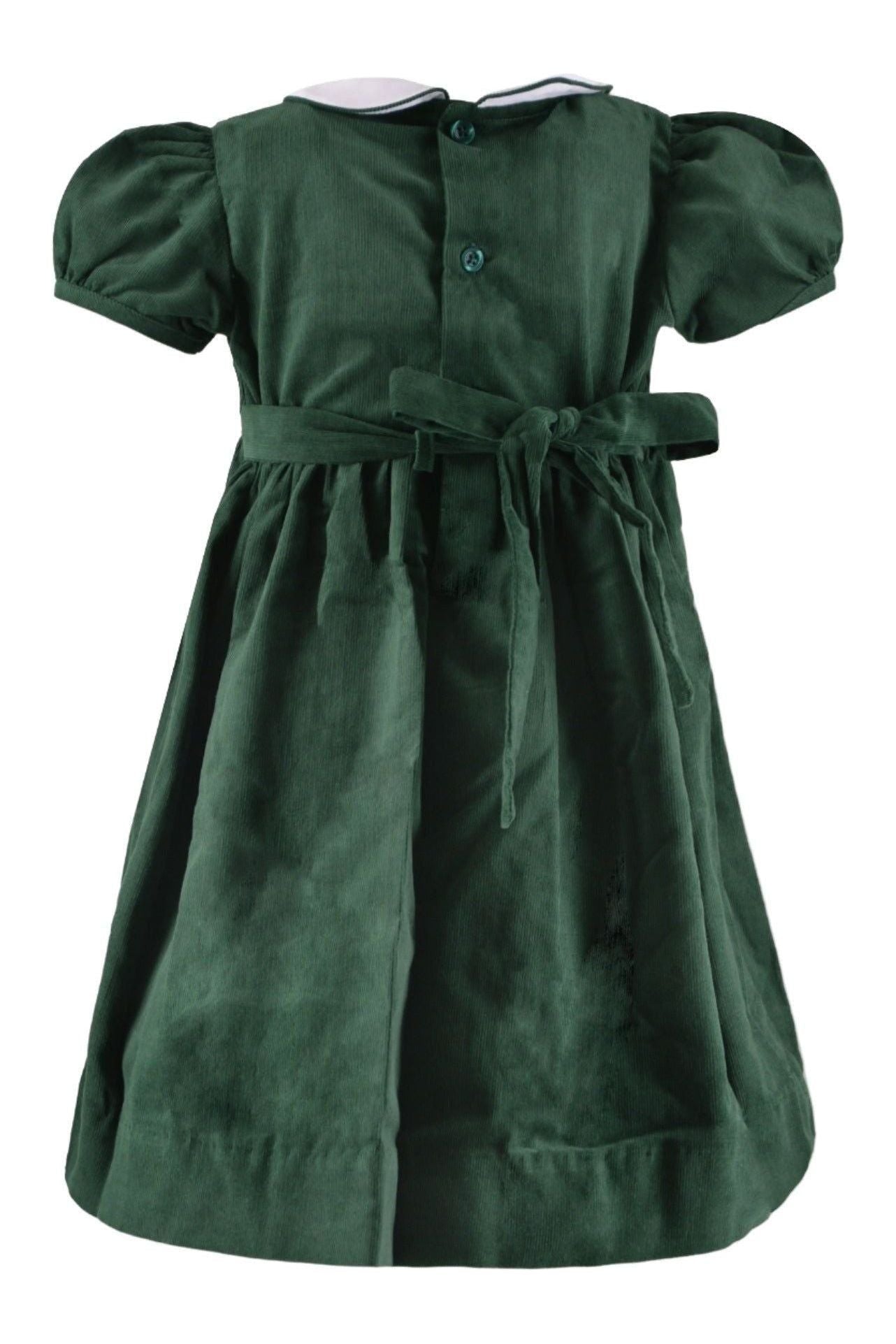 Smocked Christmas Trees Short Sleeve Baby & Toddler Girl Dress Carriage Boutique Smocked Christmas Trees Short Sleeve Baby & Toddler Girl Dress Carriage Boutique