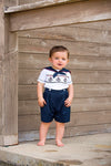 Smocked Sailor Anchors Bobby Suit  2 - Carriage Boutique 