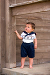 Smocked Sailor Anchors Bobby Suit 3 - Carriage Boutique