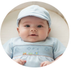 Baby Boy Smocked Train Bubble With Matching Hat