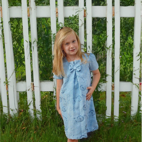 Suede Pattern Short Sleeve Baby & Toddler Girl Dress - Carriage Boutique