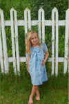 Suede Pattern Short Sleeve Baby & Toddler Girl Dress - Carriage Boutique