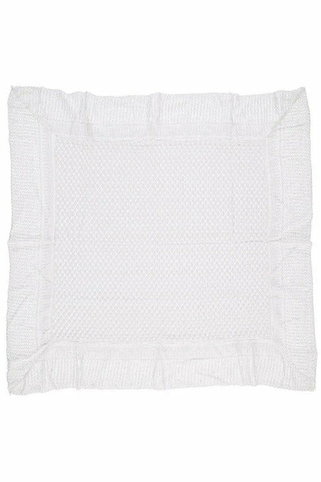 Julius Berger White Lace Blanket [product_tags] - Carriage Boutique