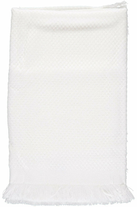 JULIUS BERGER SIMPLE WHITE SOFT BLANKET - Carriage Boutique