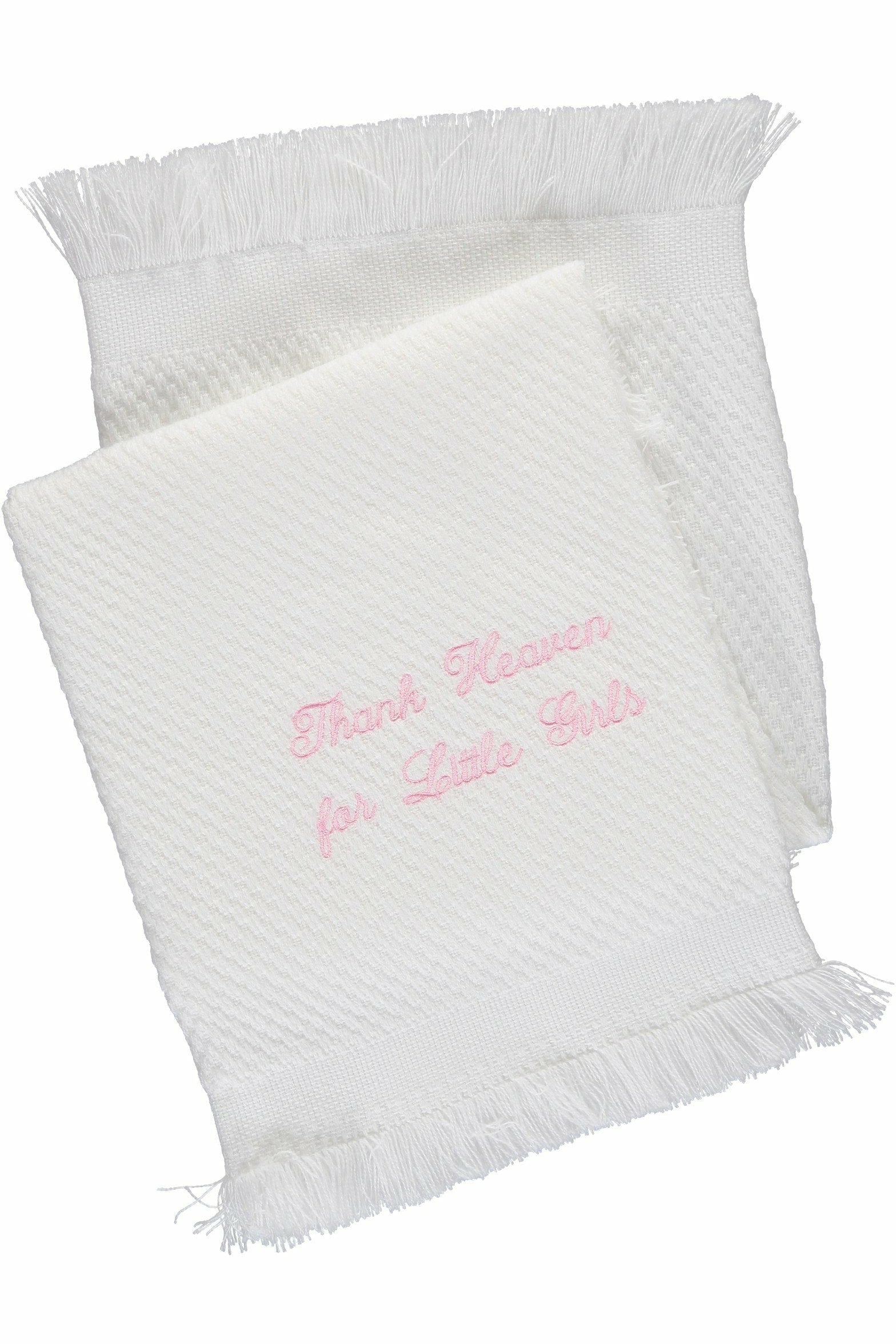 Julius Berger Thank Heaven For Little Girls Blanket [product_tags] - Carriage Boutique