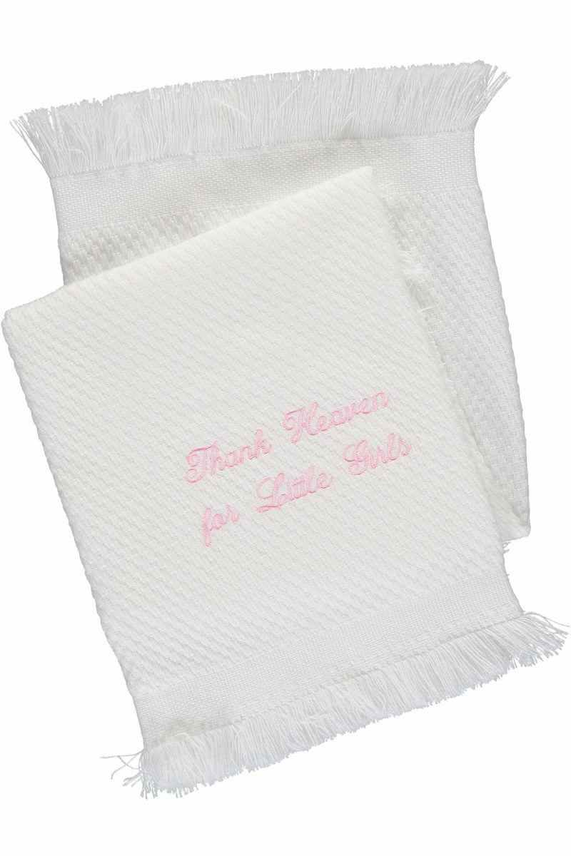 Julius Berger Thank Heaven For Little Girls Blanket [product_tags] - Carriage Boutique