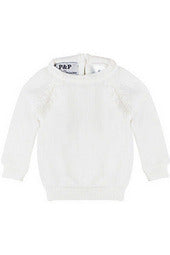 2 Piece Knit Leaf Baby Boy Brish & Christening Outfit with Bonnet 3