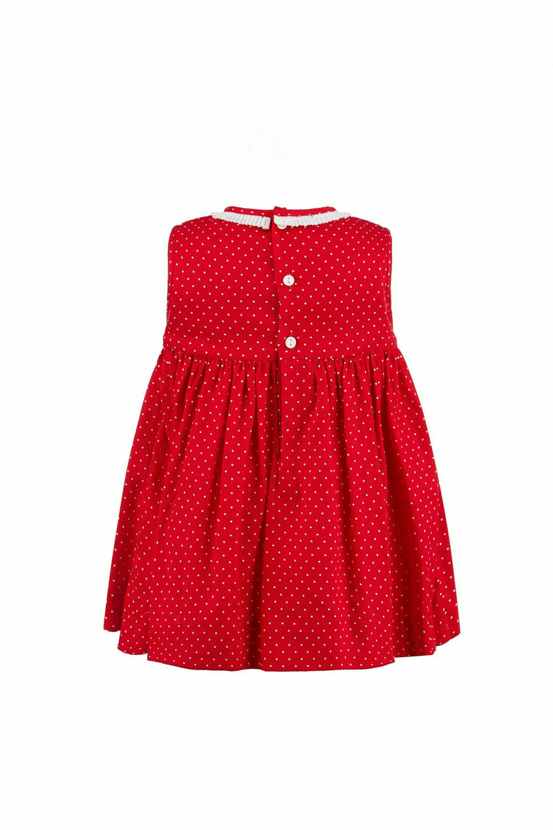 Hand Smocked Red Dress - Carriage Boutique