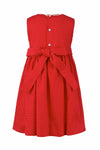 Red Hand Smocked Dress - Toddler Girls