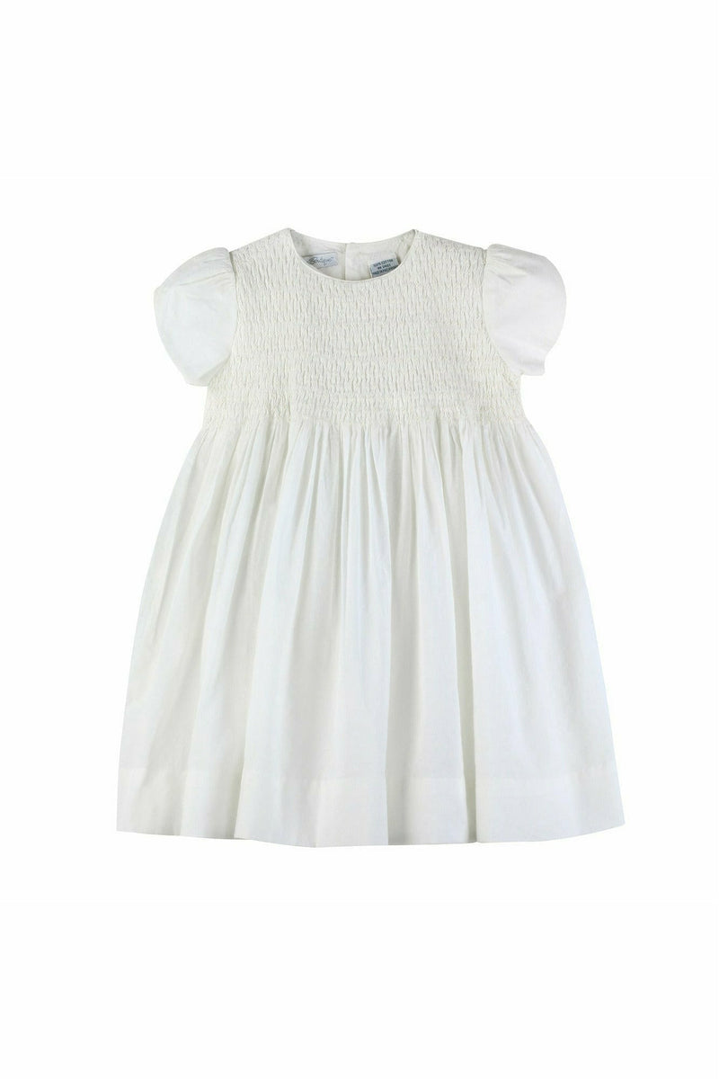 Baby Girls Off White Vintage Dress